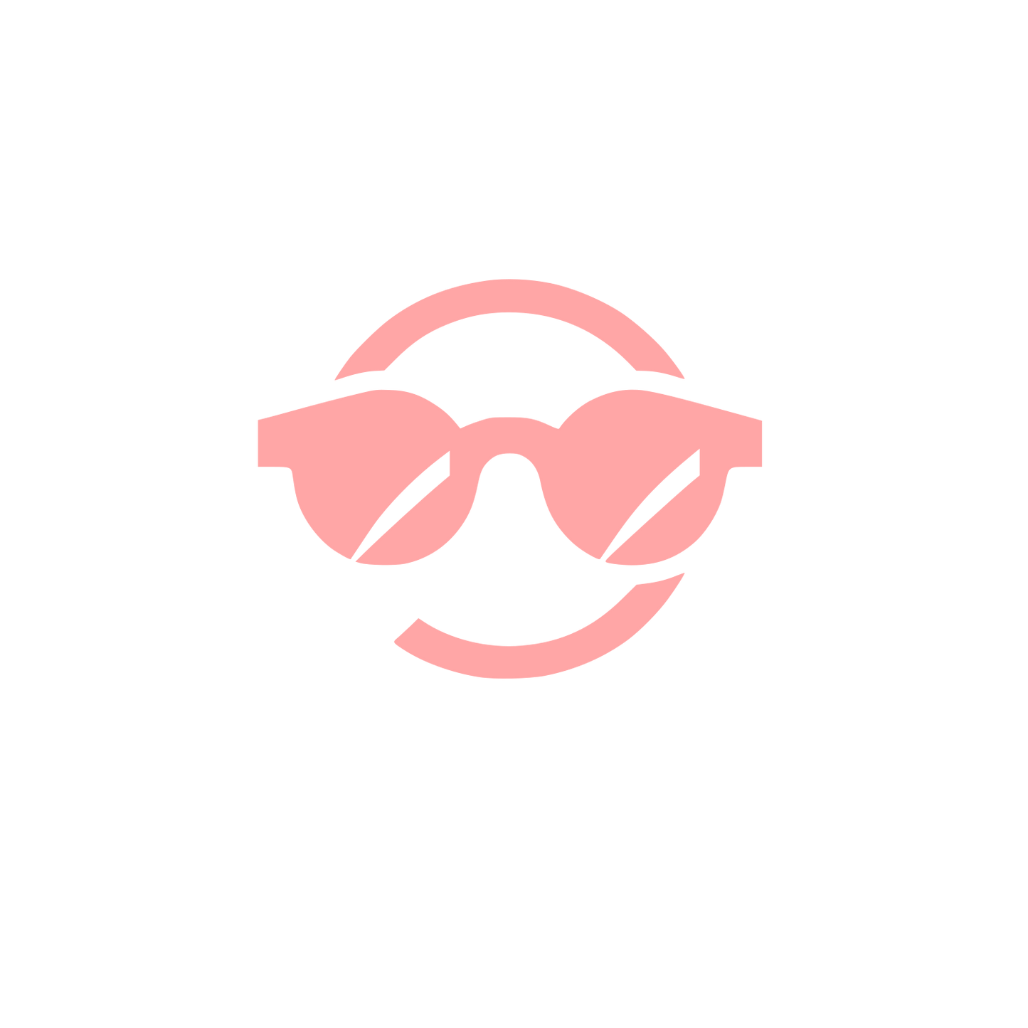 Sunglasses Logo Design #ffa6a6