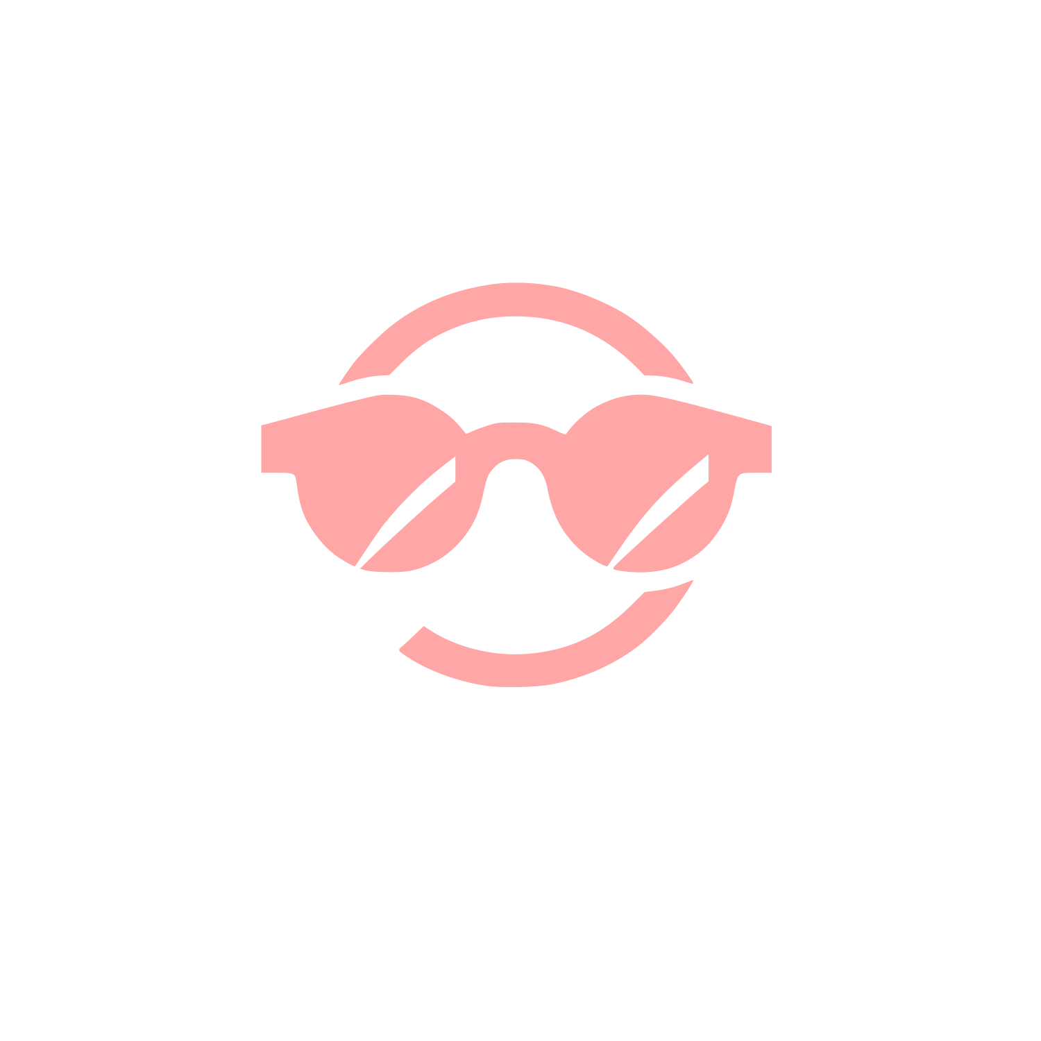 Sunglasses Logo Design #ffa6a6