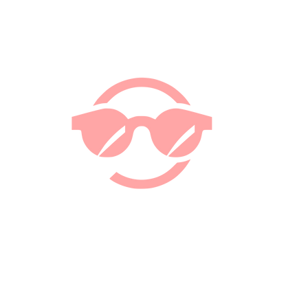 Sunglasses Logo Design #ffa6a6
