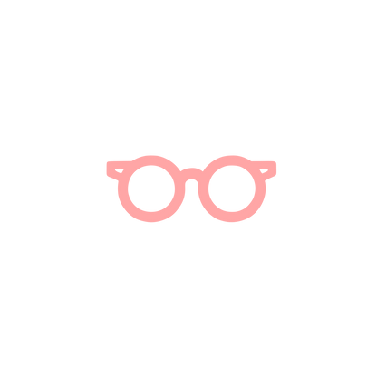 Glasses Logo Design #ffa6a6