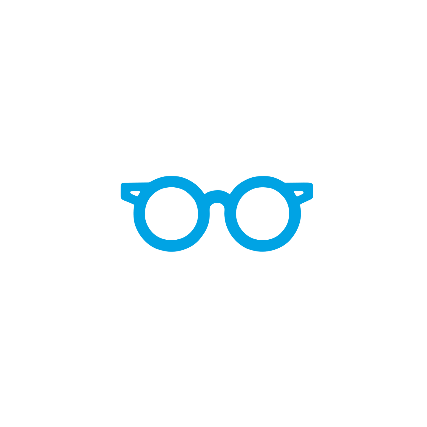 Glasses Logo Design #00a3e4