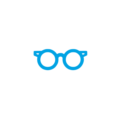 Glasses Logo Design #00a3e4