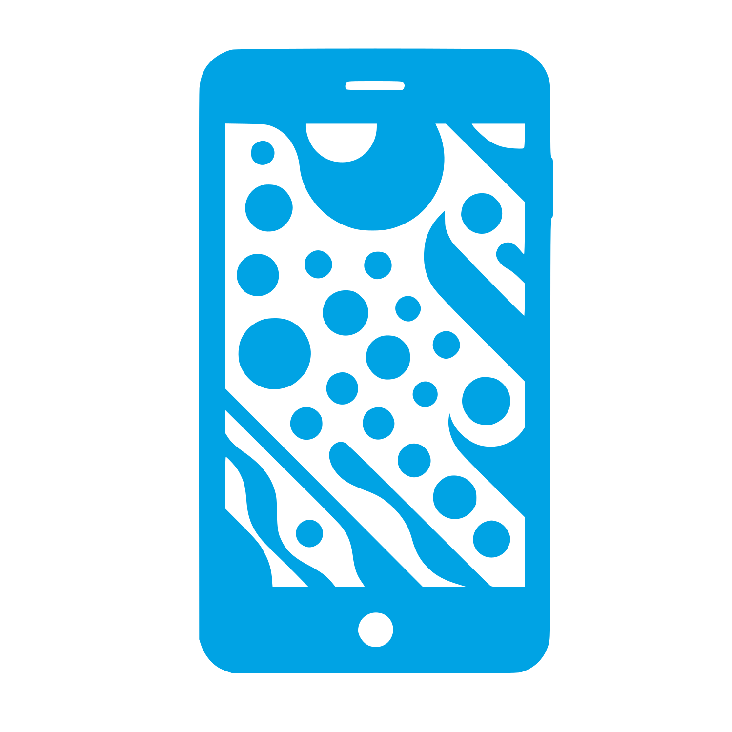 Mobile App Logo #00a3e4