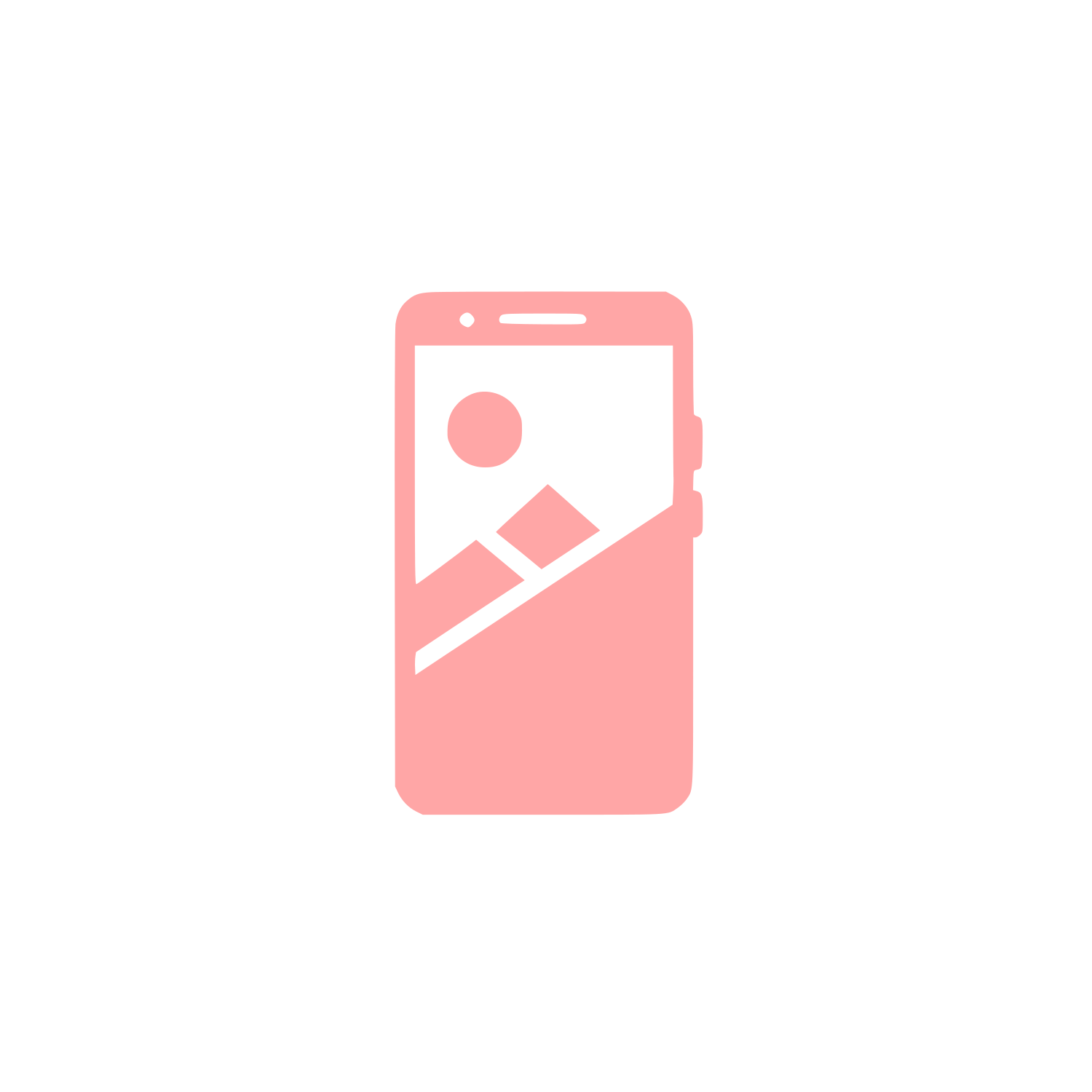 Mobile App Logo #ffa6a6