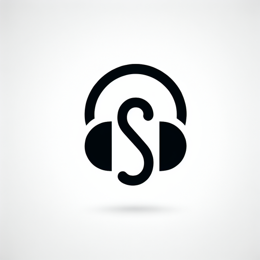 Logo with Headphones Design