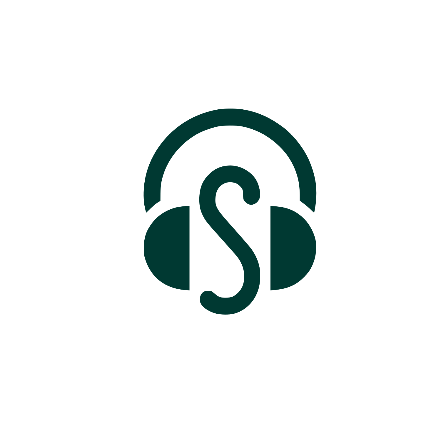 Logo with Headphones Design #003932