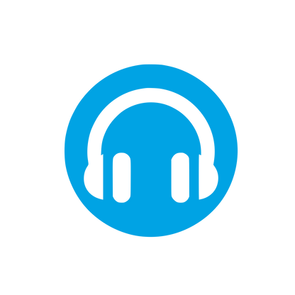 Music Headphones Logo #00a3e4