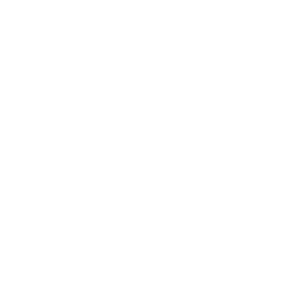 Music Headphones Logo #ffffff