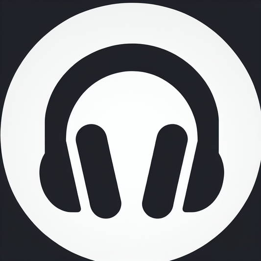 Logo with Headphones Design