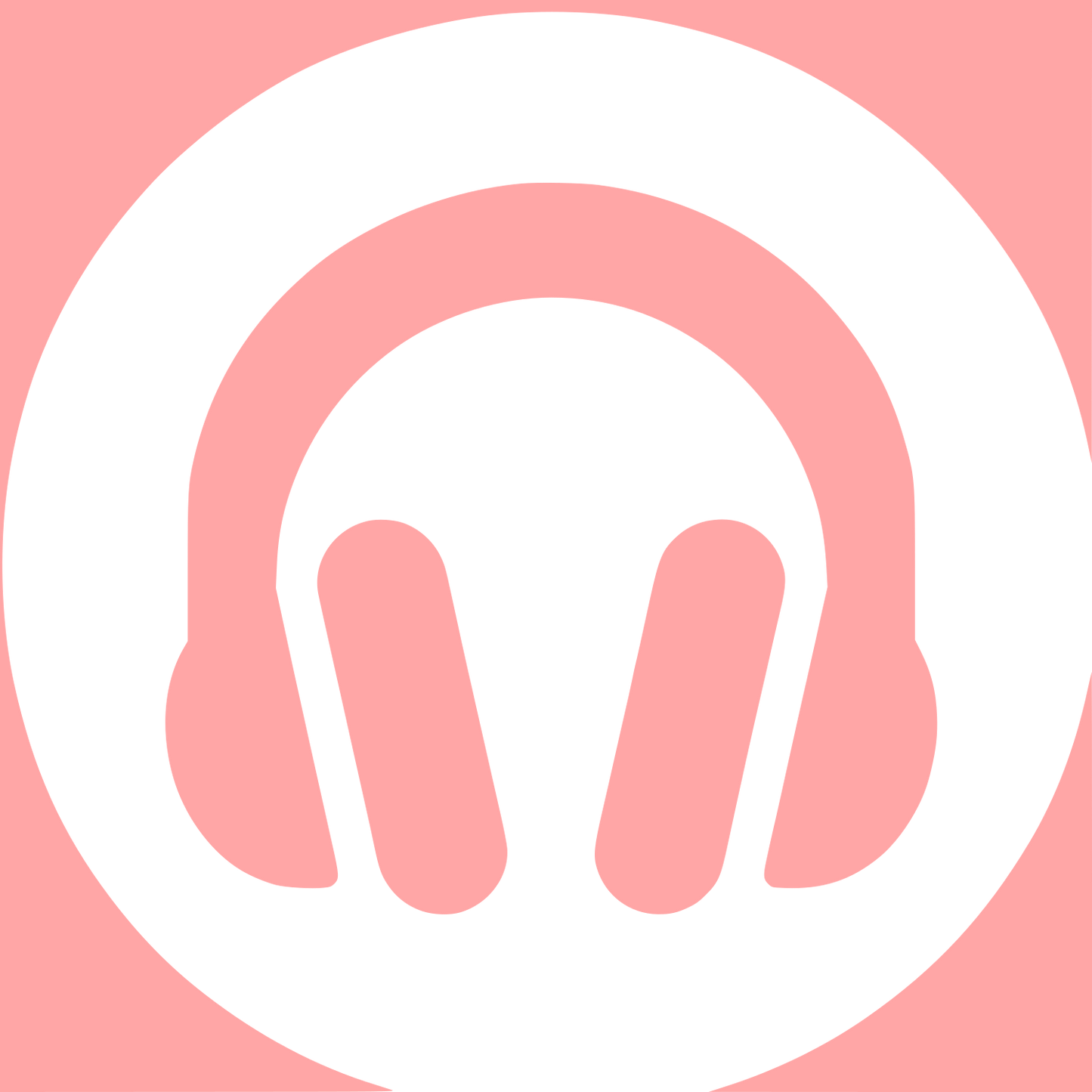 Logo with Headphones Design #ffa6a6