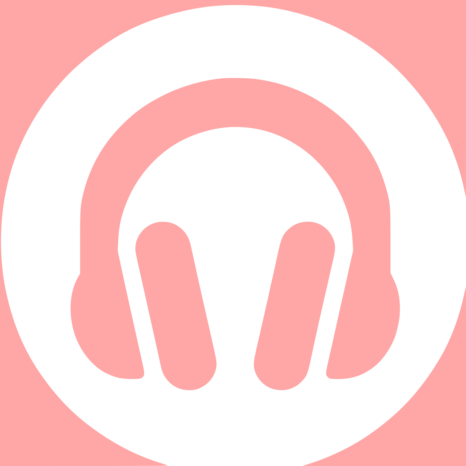 Logo with Headphones Design #ffa6a6
