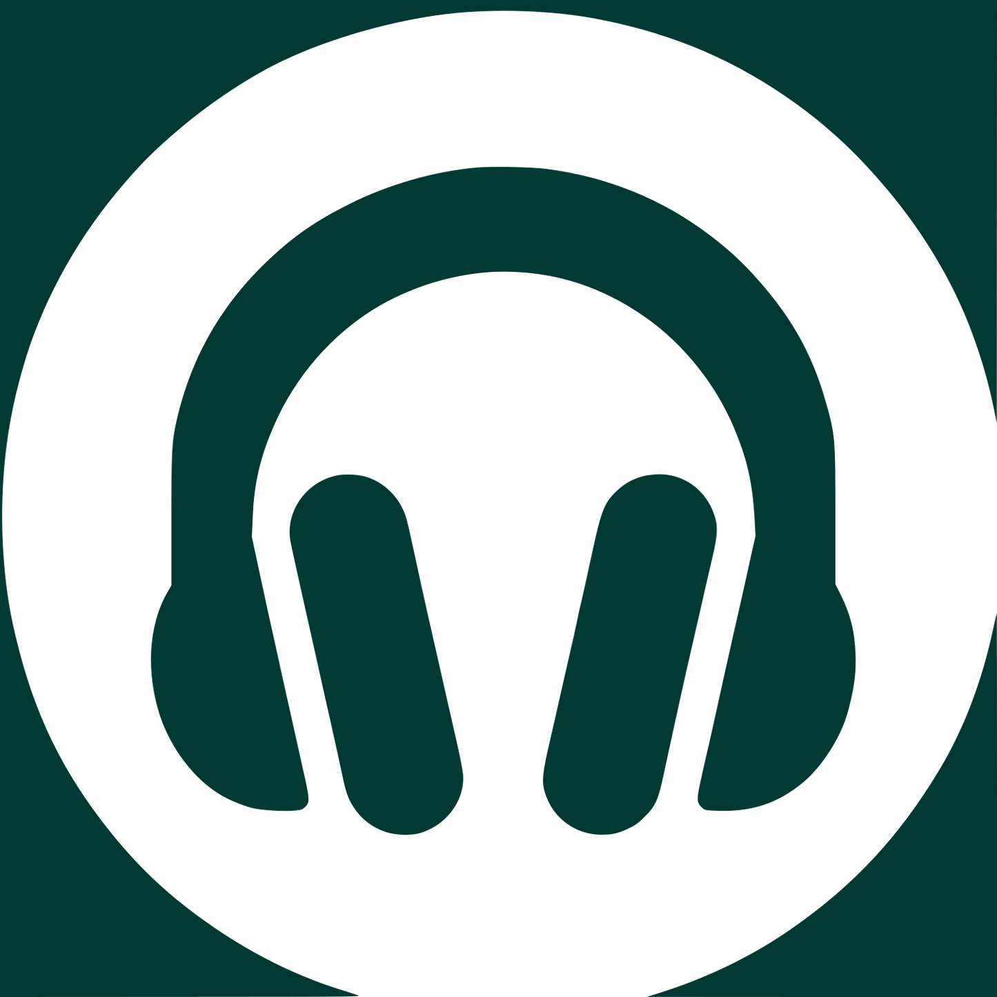Logo with Headphones Design #003932