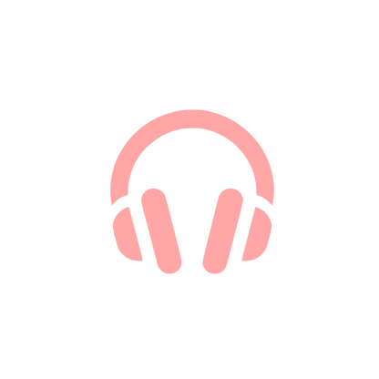 Headphones Logo Design #ffa6a6