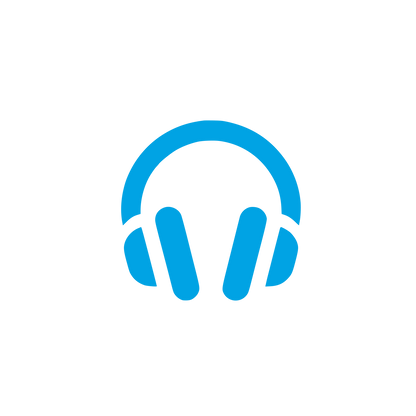 Headphones Logo Design #00a3e4