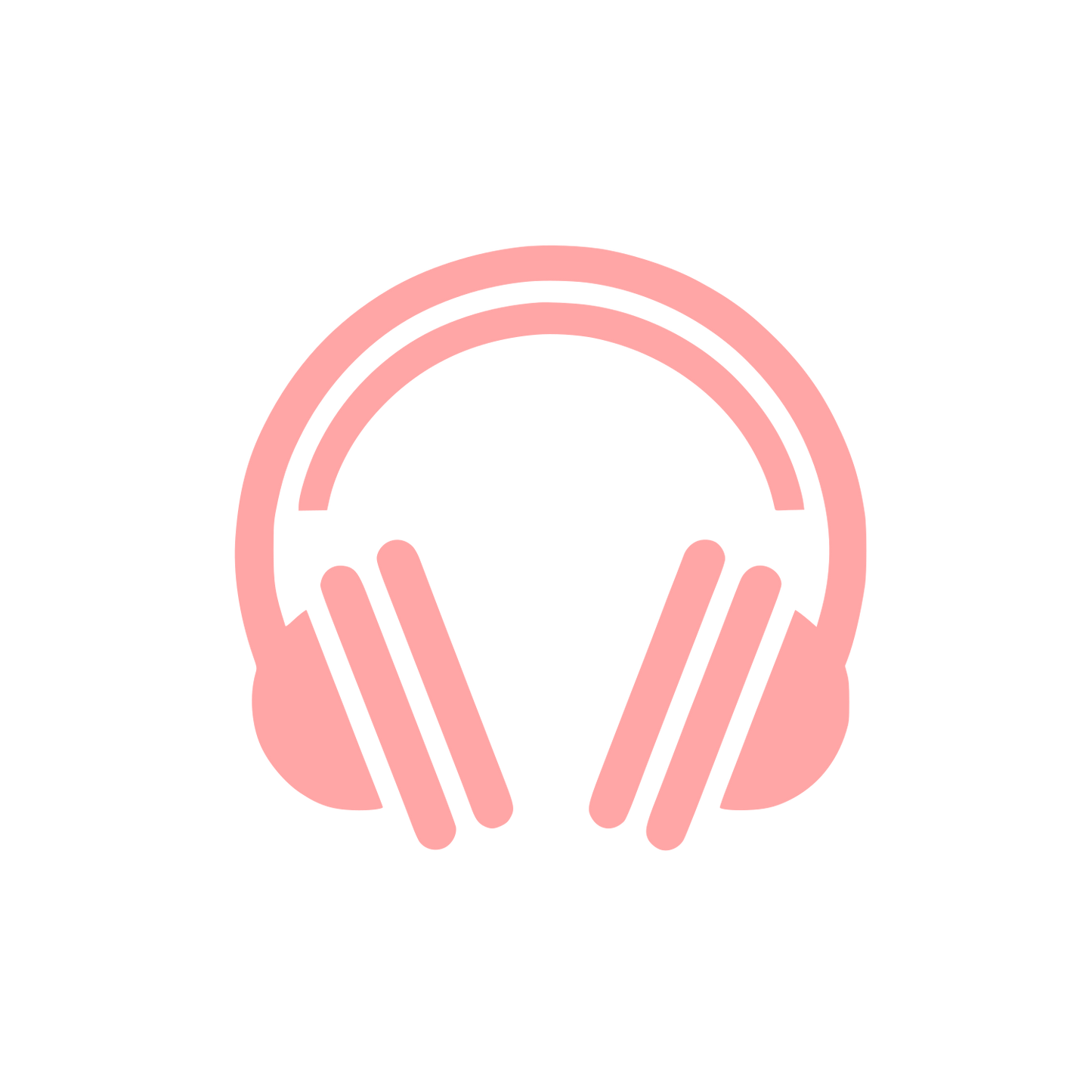 Headphones Logo Design #ffa6a6