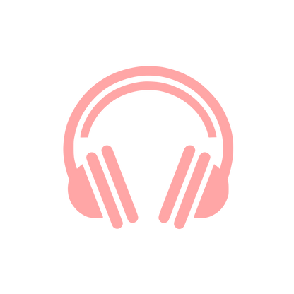 Headphones Logo Design #ffa6a6