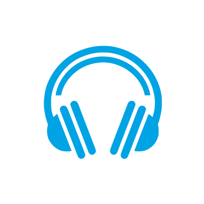 Headphones Logo Design #00a3e4