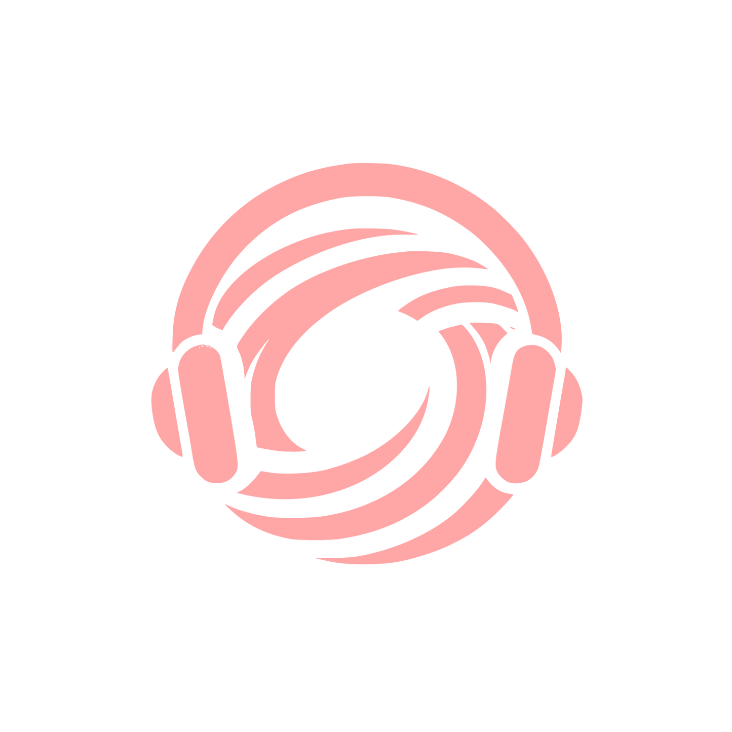 Audio Waveform Logo #ffa6a6