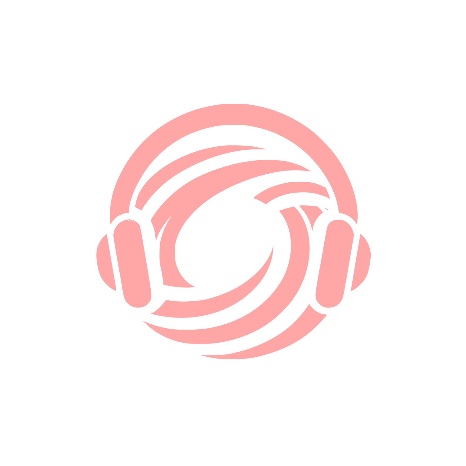 Audio Waveform Logo #ffa6a6