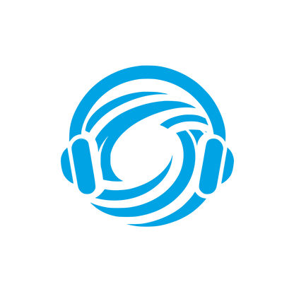 Audio Waveform Logo #00a3e4