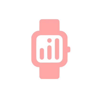 Smartwatch Logo Design #ffa6a6