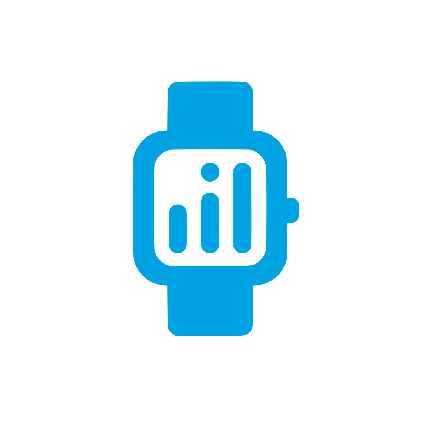 Smartwatch Logo Design #00a3e4