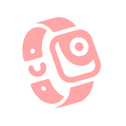 Smartwatch Logo Design #ffa6a6