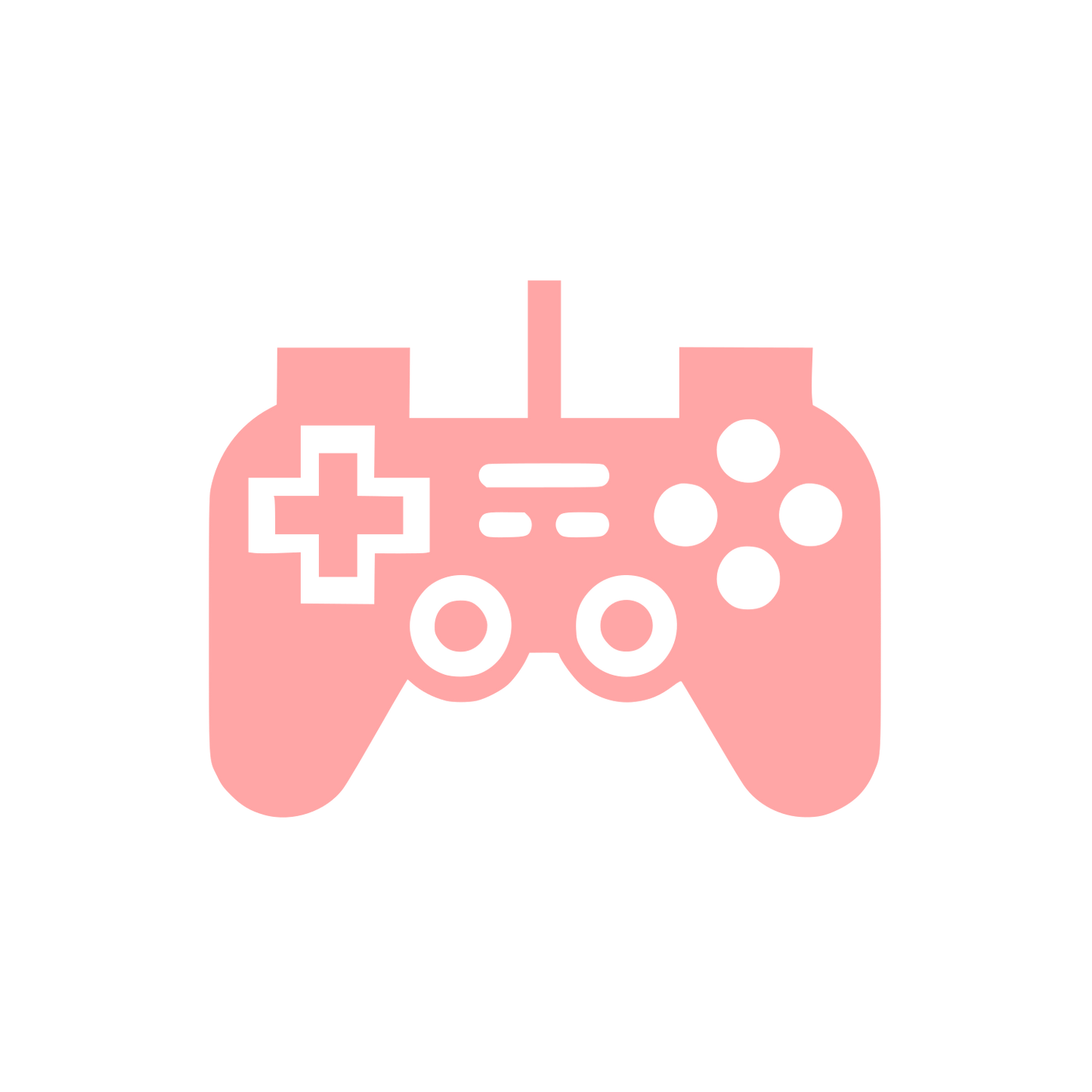 Game Controller Logo #ffa6a6