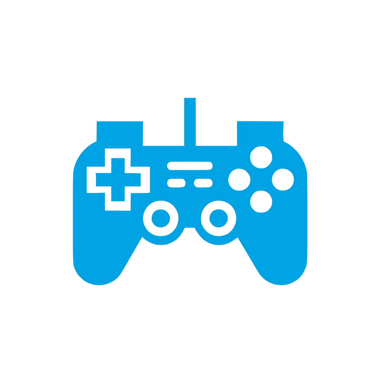 Game Controller Logo #00a3e4