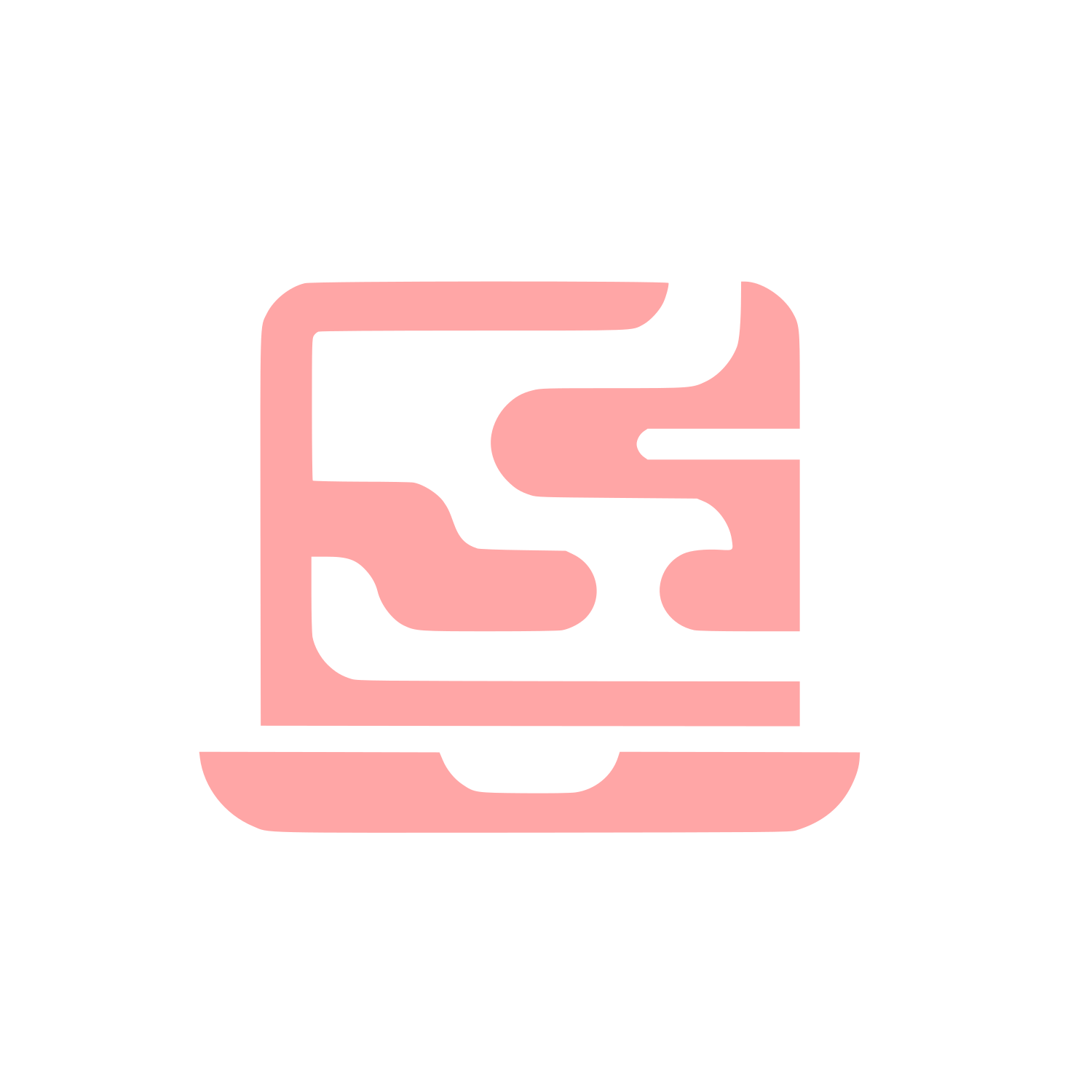 Laptop Computer Logo #ffa6a6