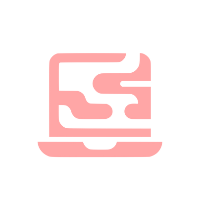 Laptop Computer Logo #ffa6a6