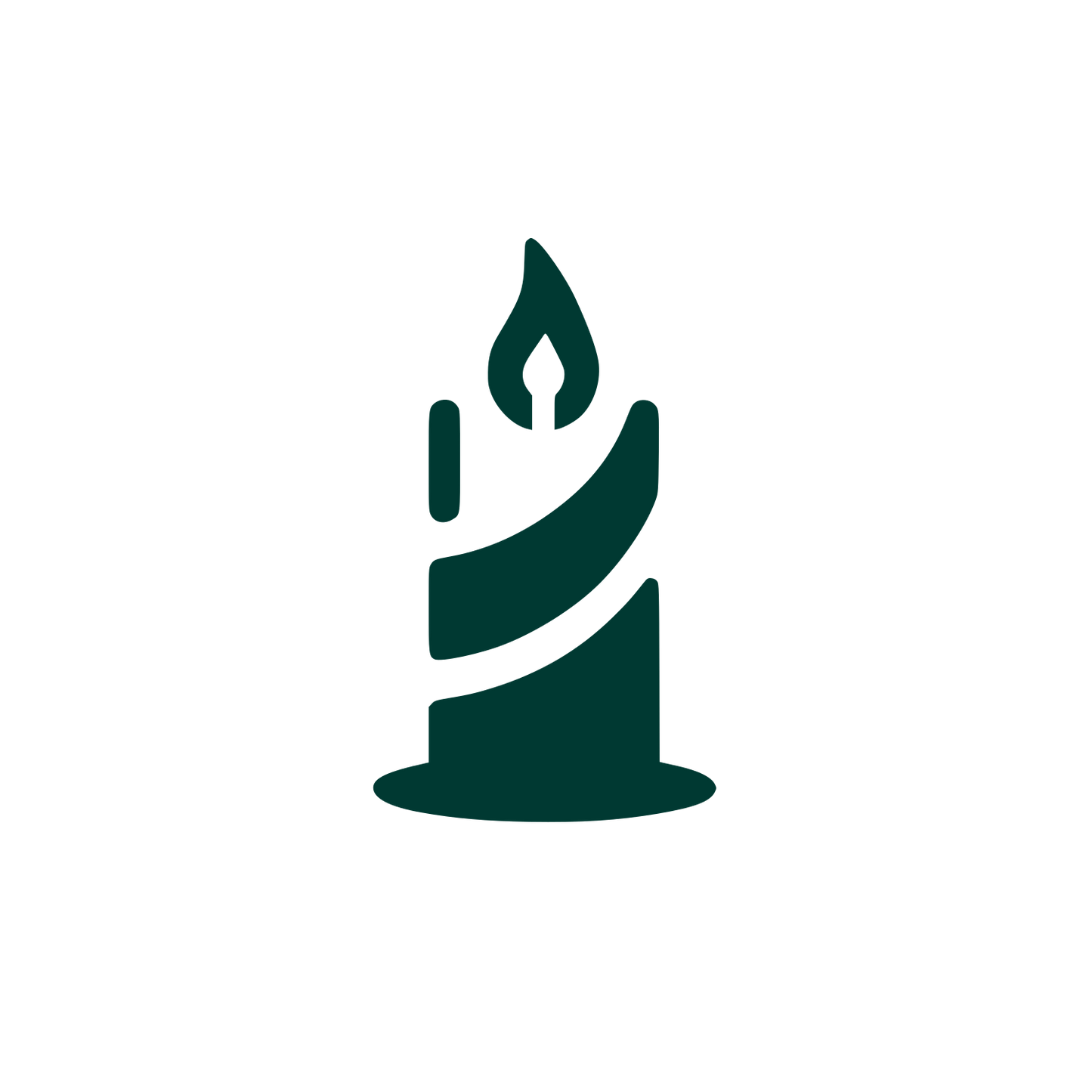 Candle Logo Design #003932