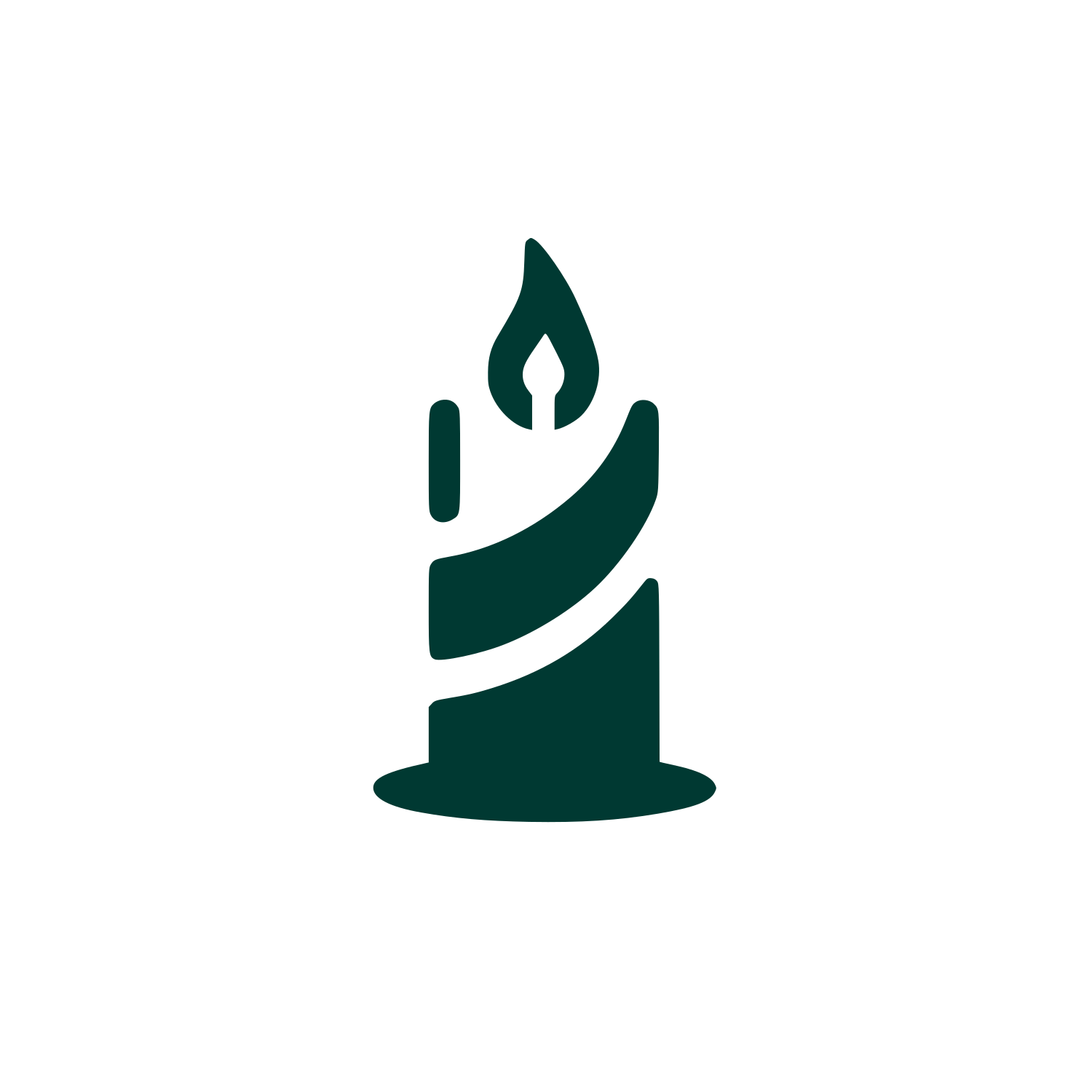Candle Logo Design #003932