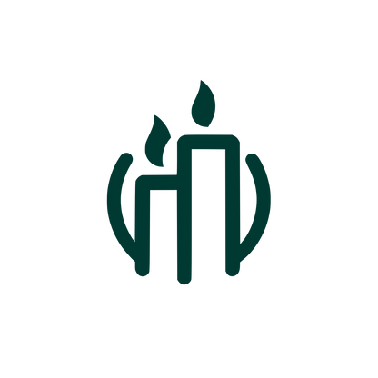 Logo with Flames #003932