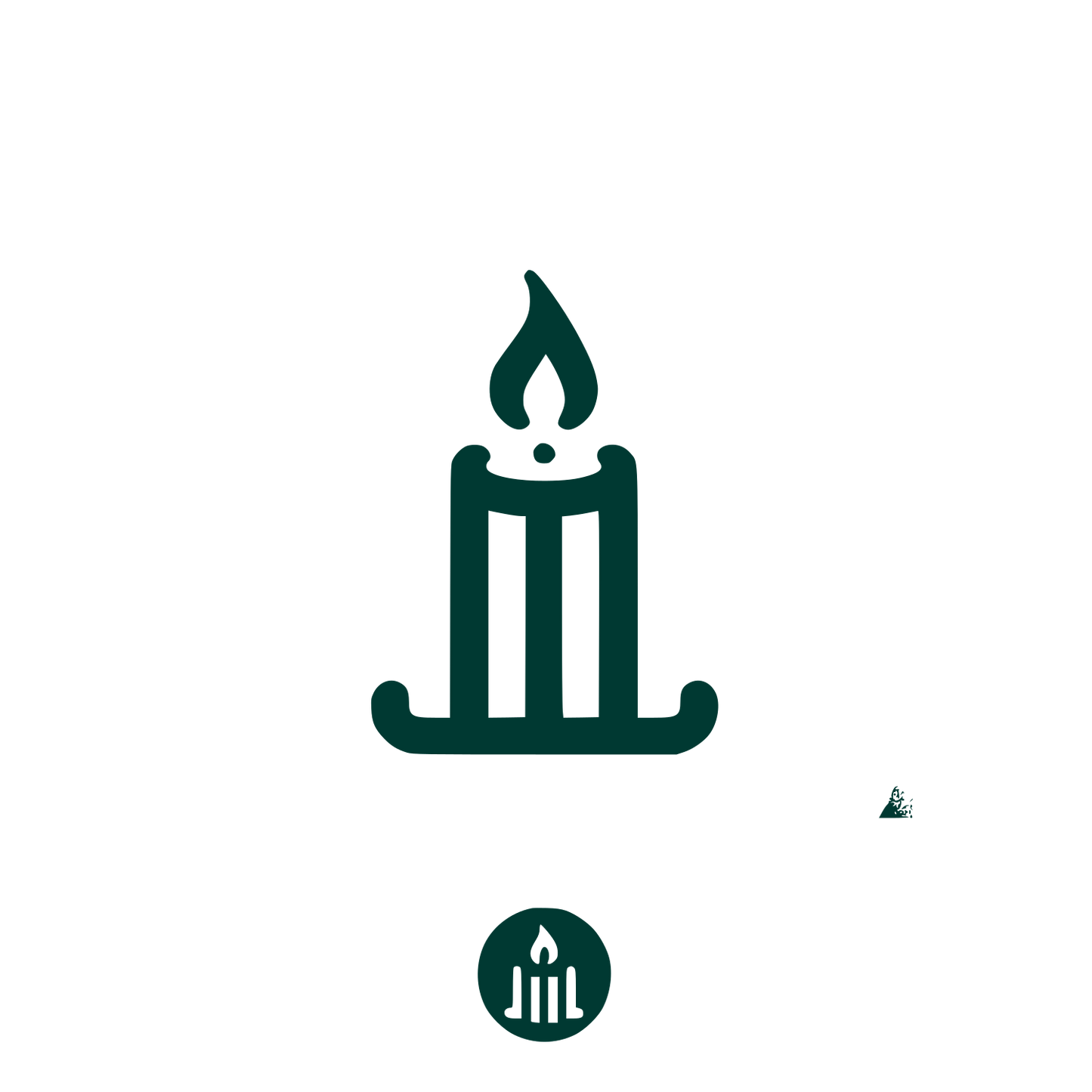 Candle Logo Design #003932