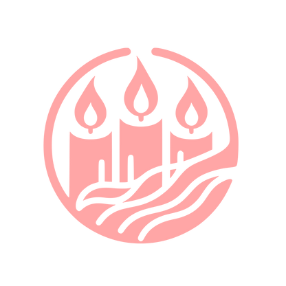 Candle Logo Design #ffa6a6