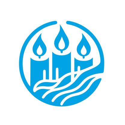 Candle Logo Design #00a3e4