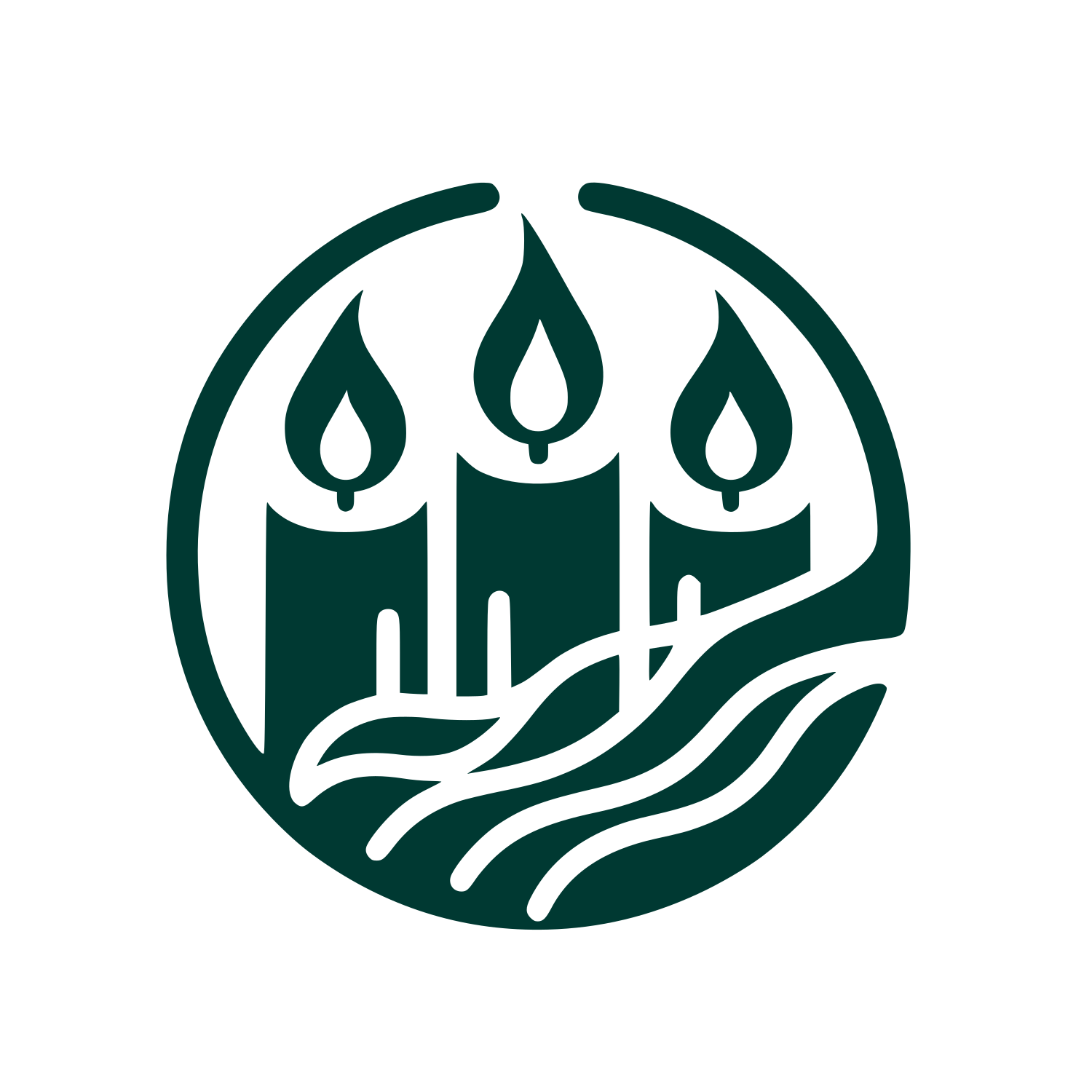 Candle Logo Design #003932