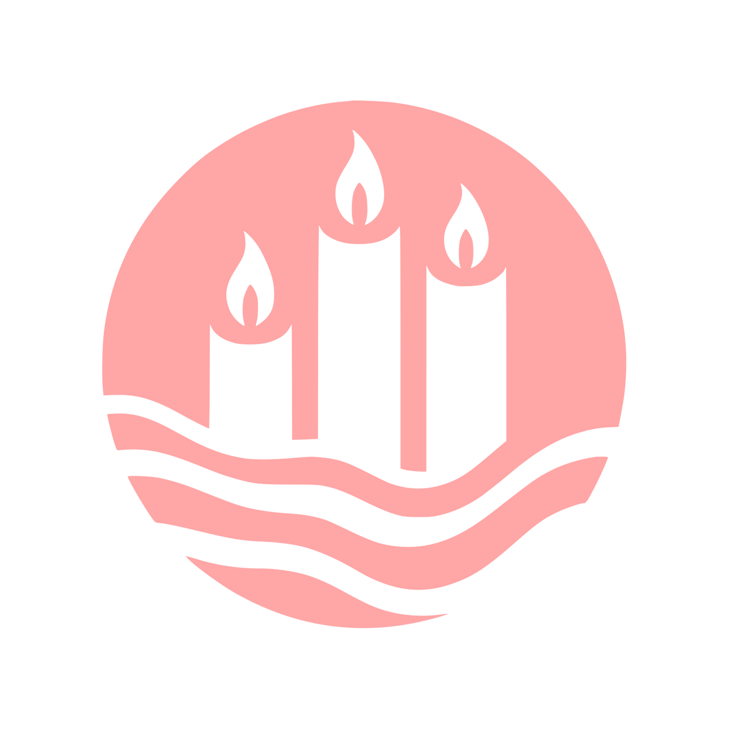Candle Logo Design #ffa6a6
