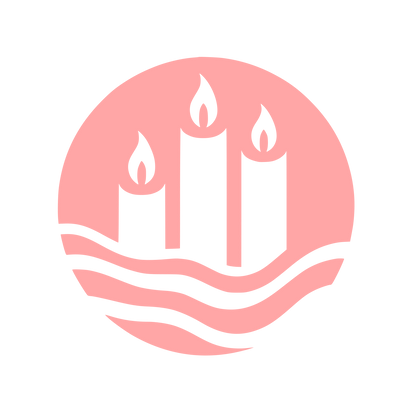 Candle Logo Design #ffa6a6