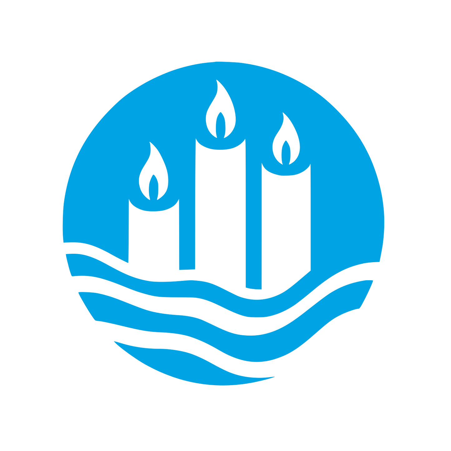 Candle Logo Design #00a3e4
