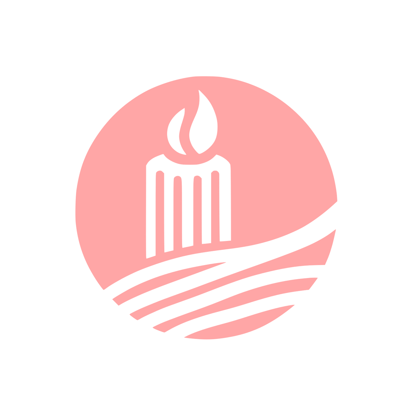 Candle Logo Design #ffa6a6