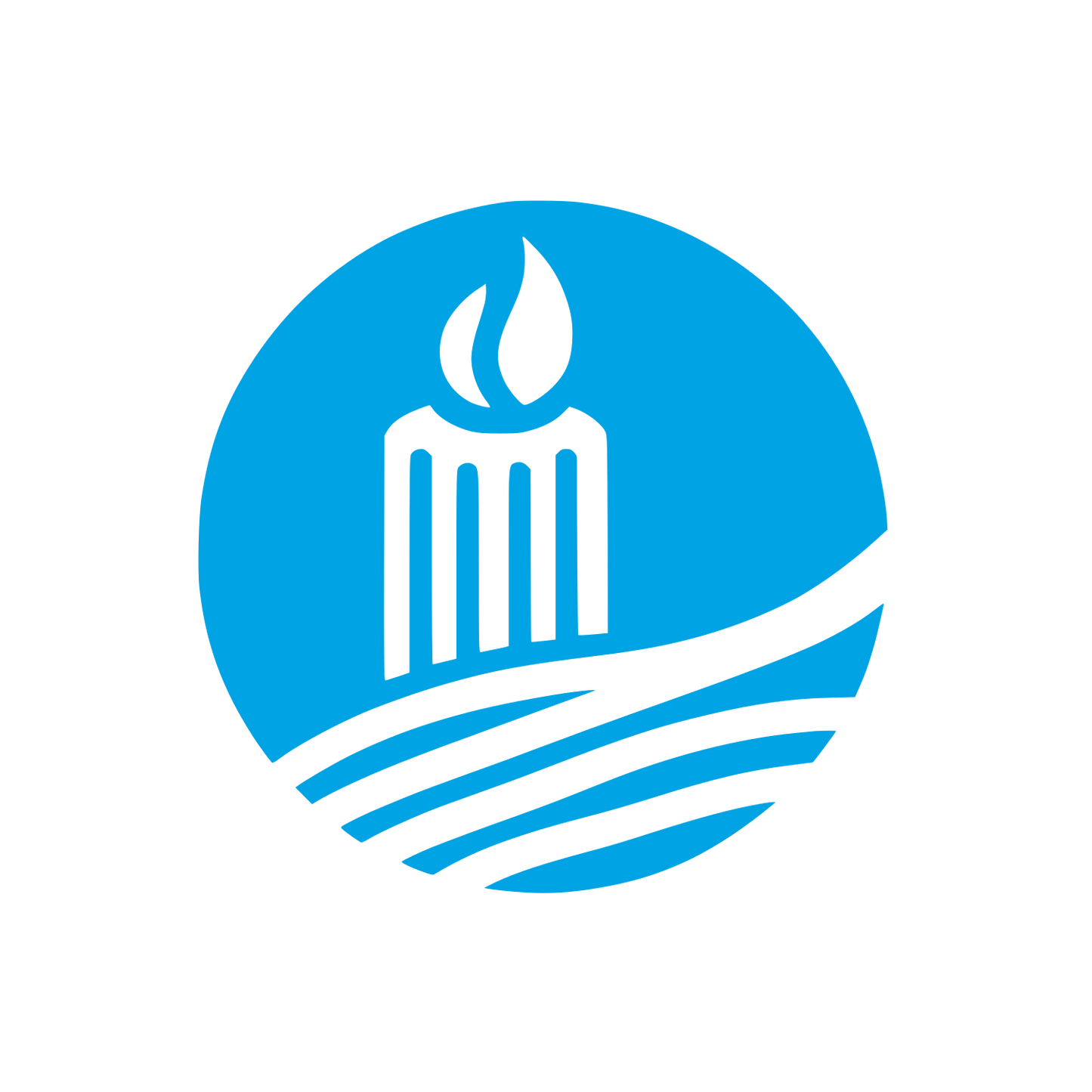 Candle Logo Design #00a3e4