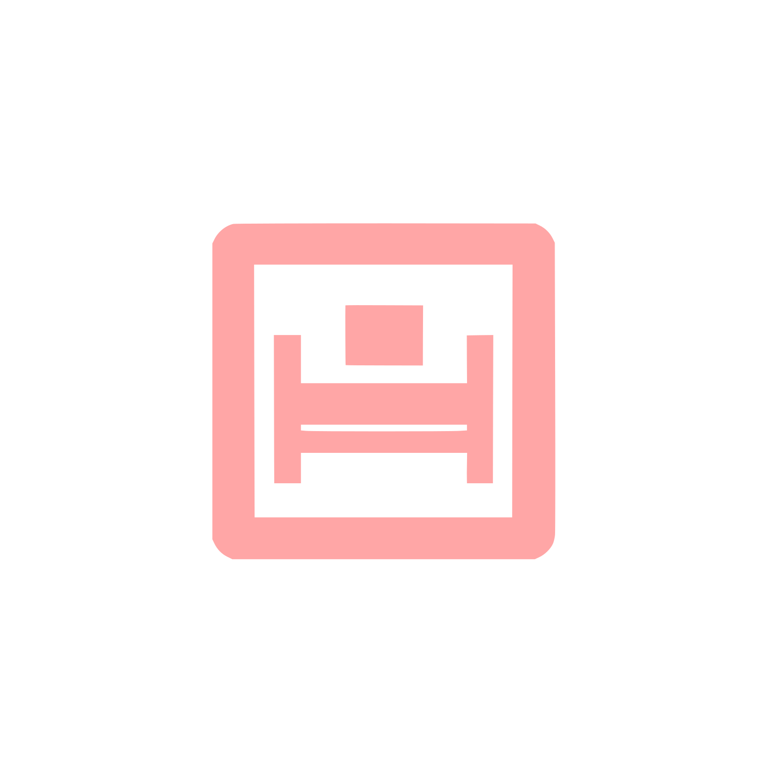 Hotel Room Logo #ffa6a6