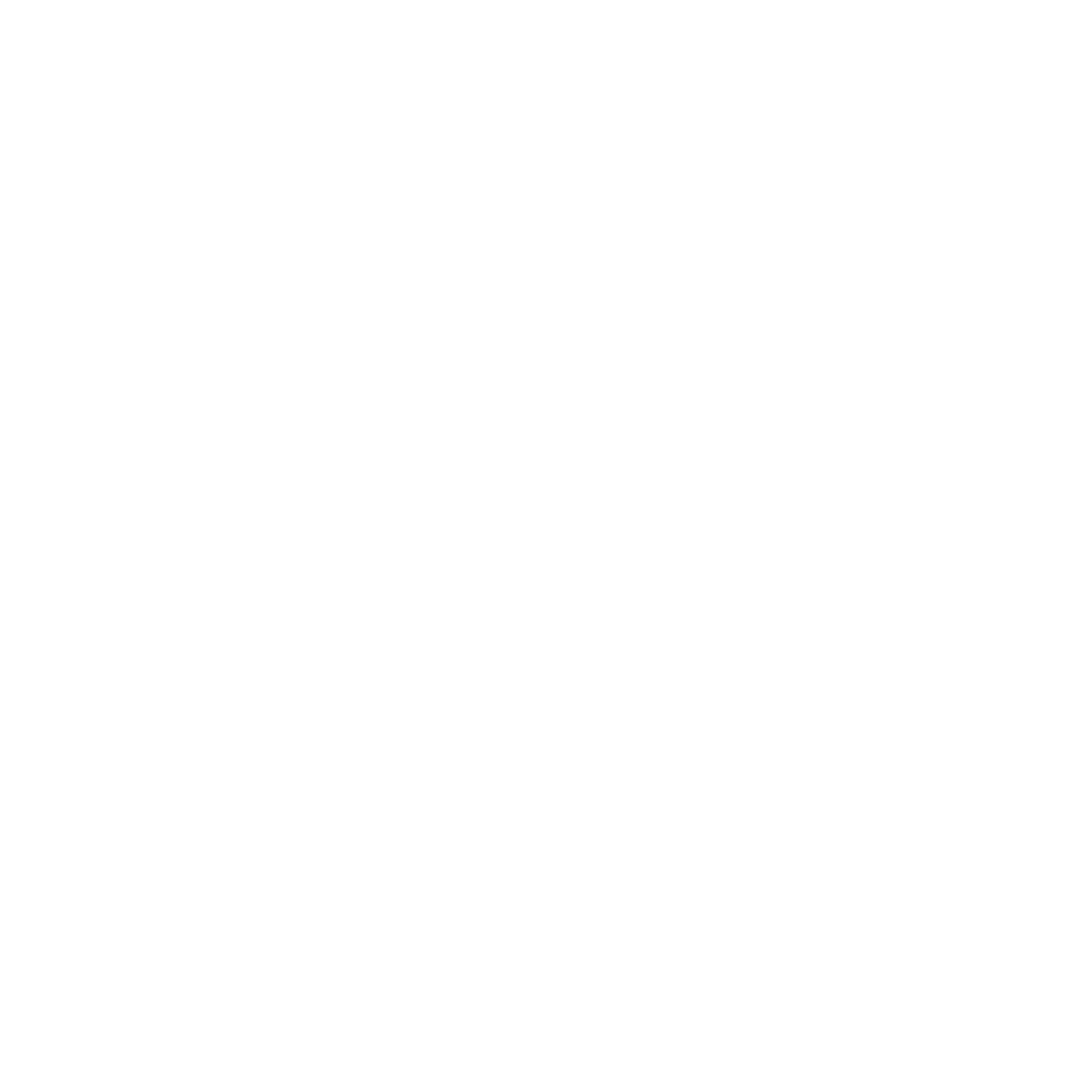 Bed Frame Furniture Icon #ffffff