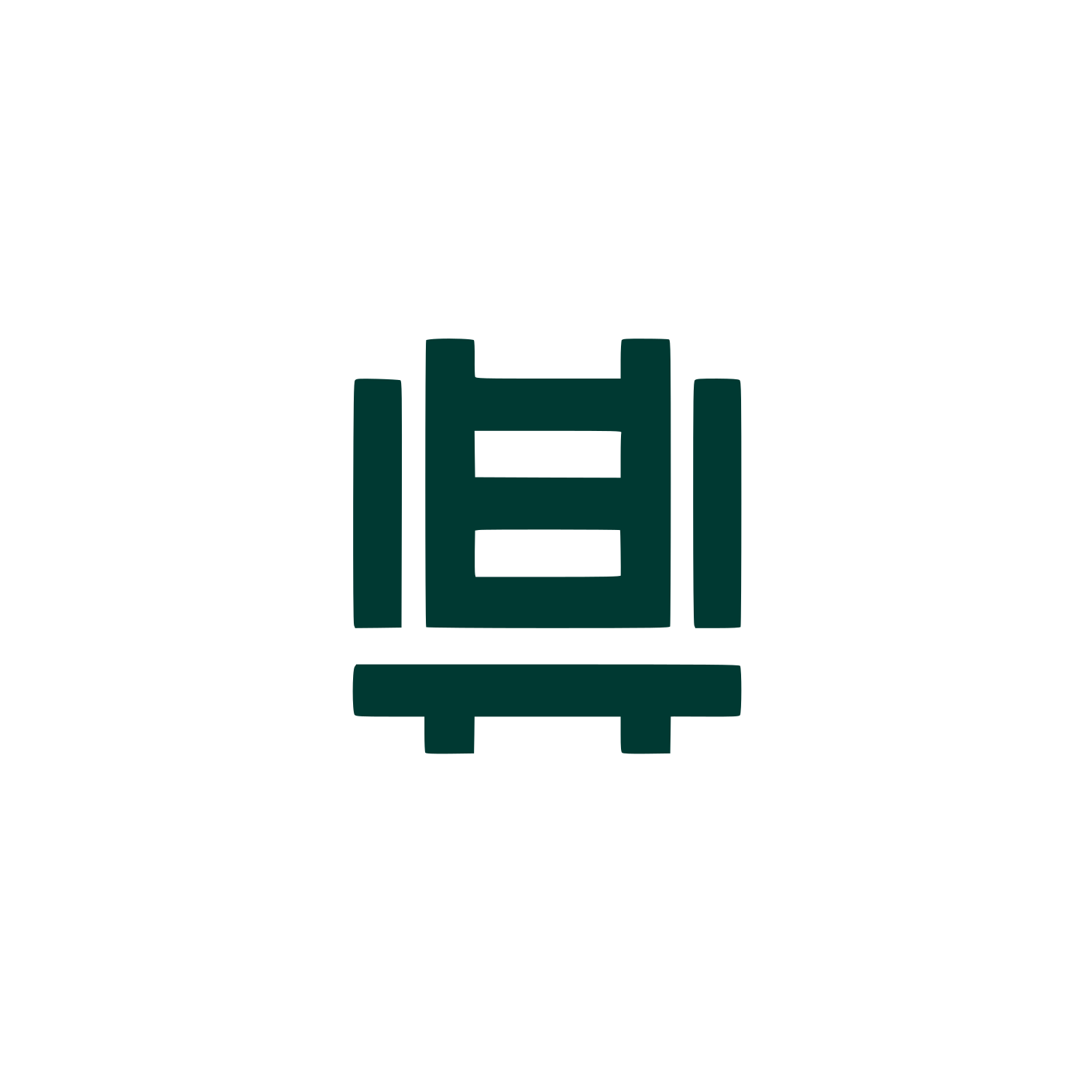 Bed Frame Furniture Icon #003932