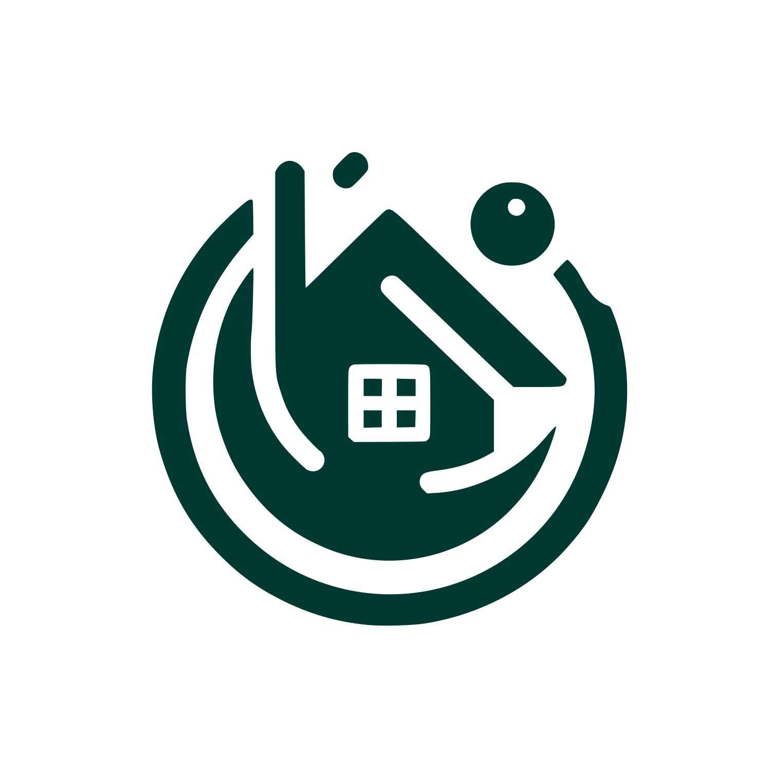 Home Service Logo #003932