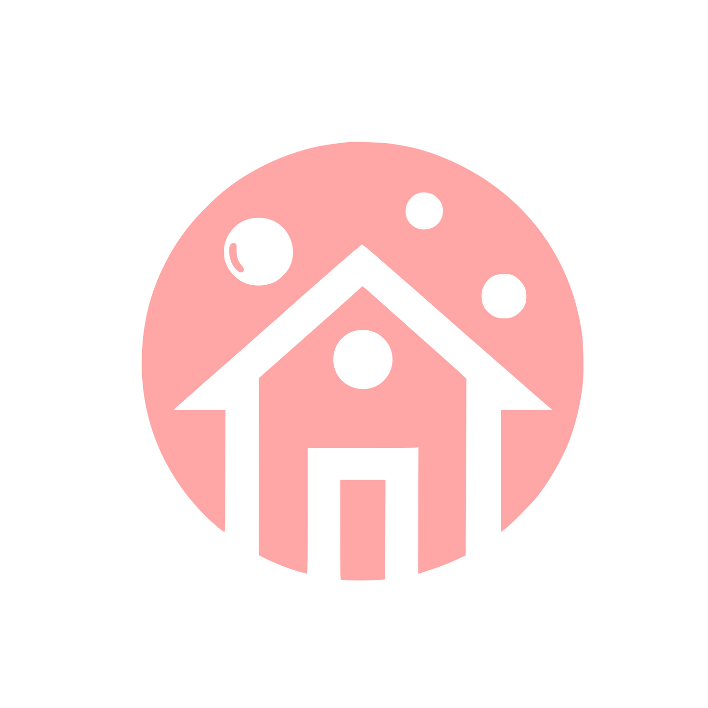 Home Logo Design #ffa6a6