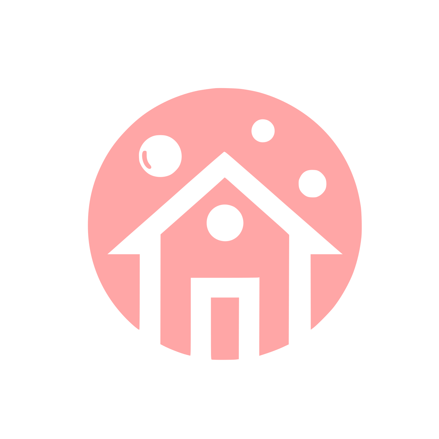 Home Logo Design #ffa6a6