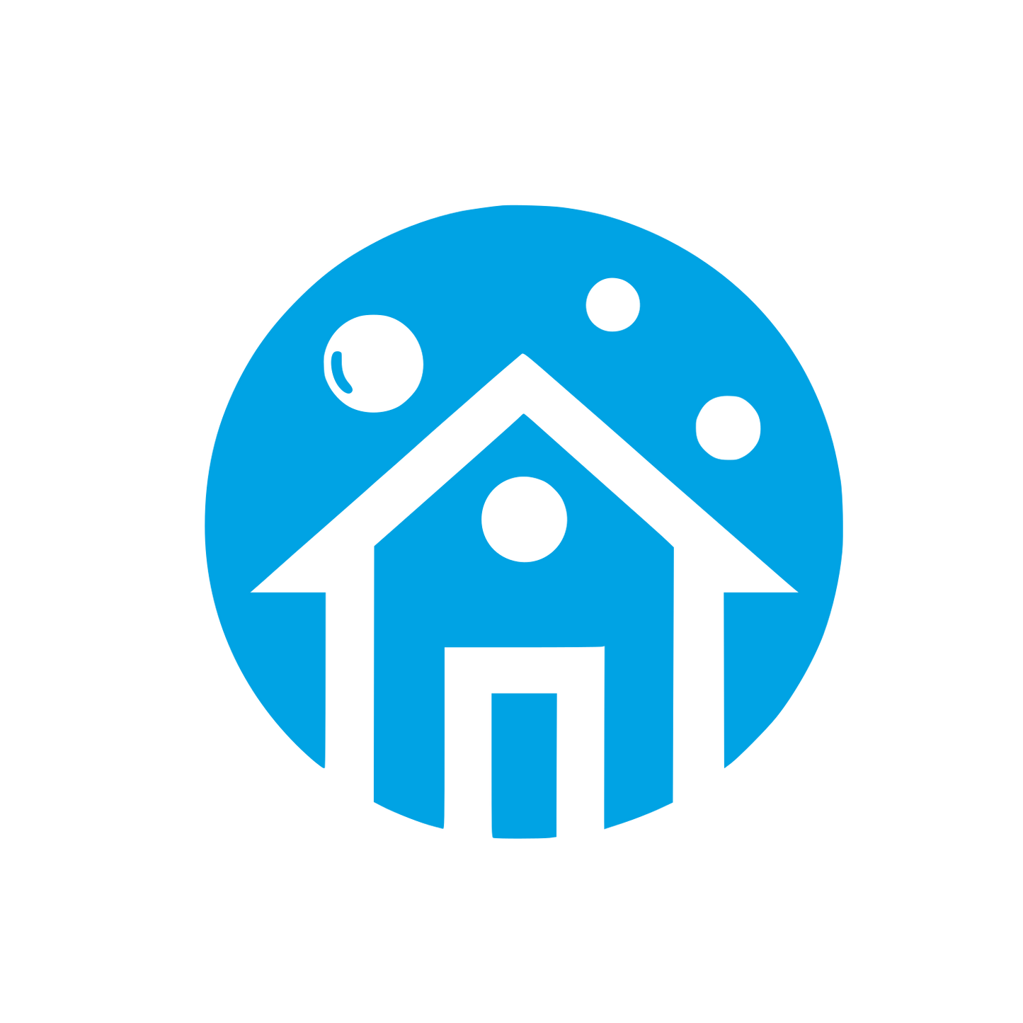 Home Logo Design #00a3e4